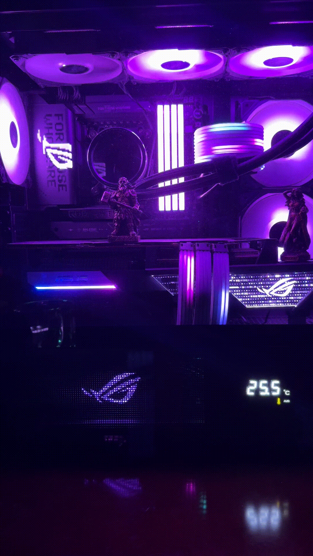 Mein PC PurpleThunder in voller Pracht.